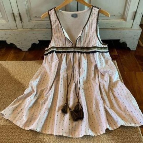 Vizio Dresses & Skirts - NWT Vizio Bohemian Arrow Printed Tassel Dress M